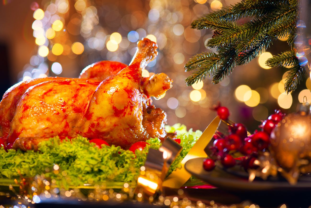 beautiful christmas turkey, perfect for entertaining large groups